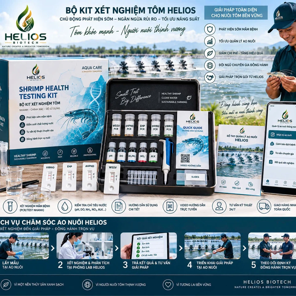 Bộ kit xét nghiệm tôm